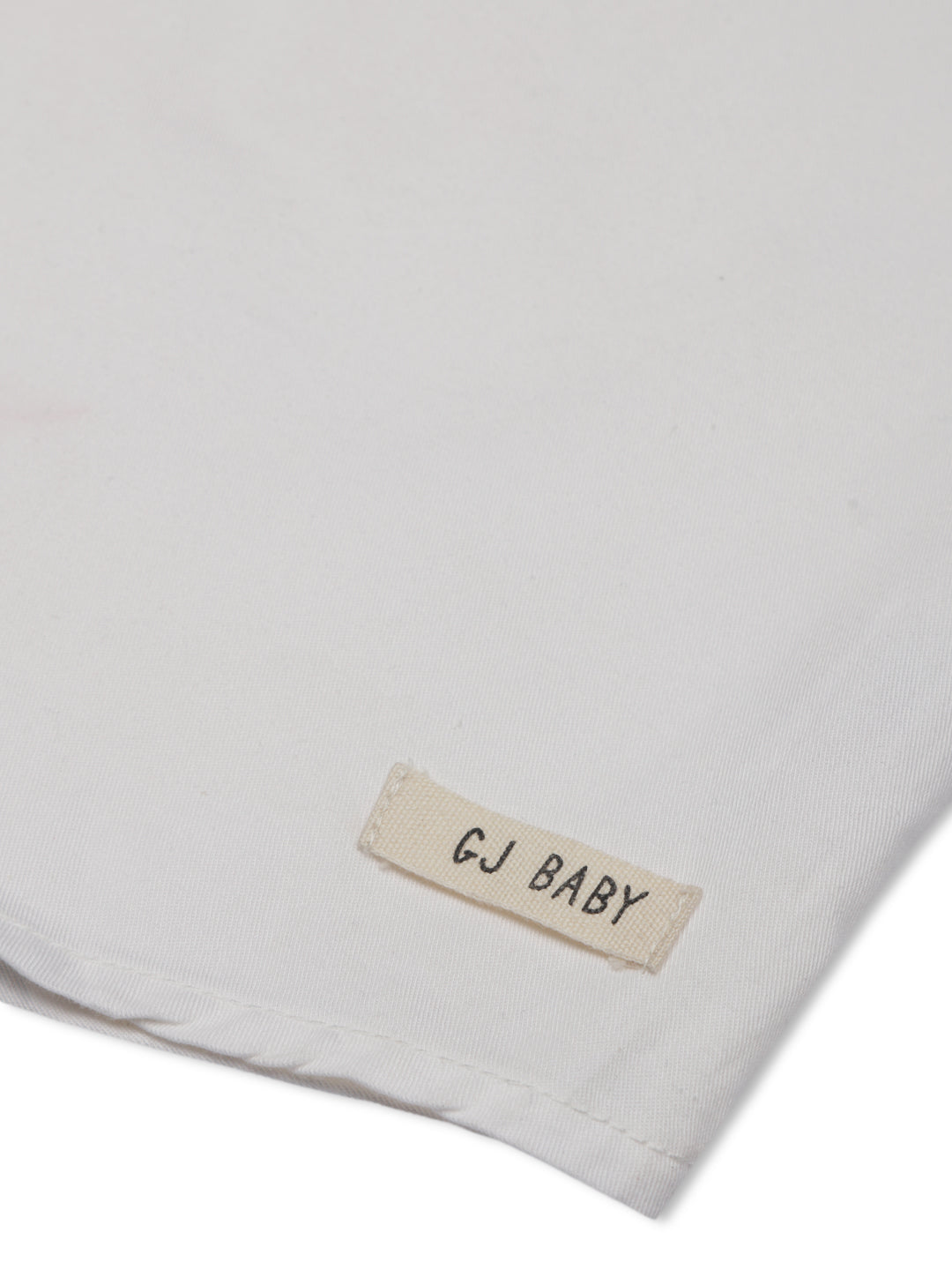 Baby Boys White Cotton Solid Shirt