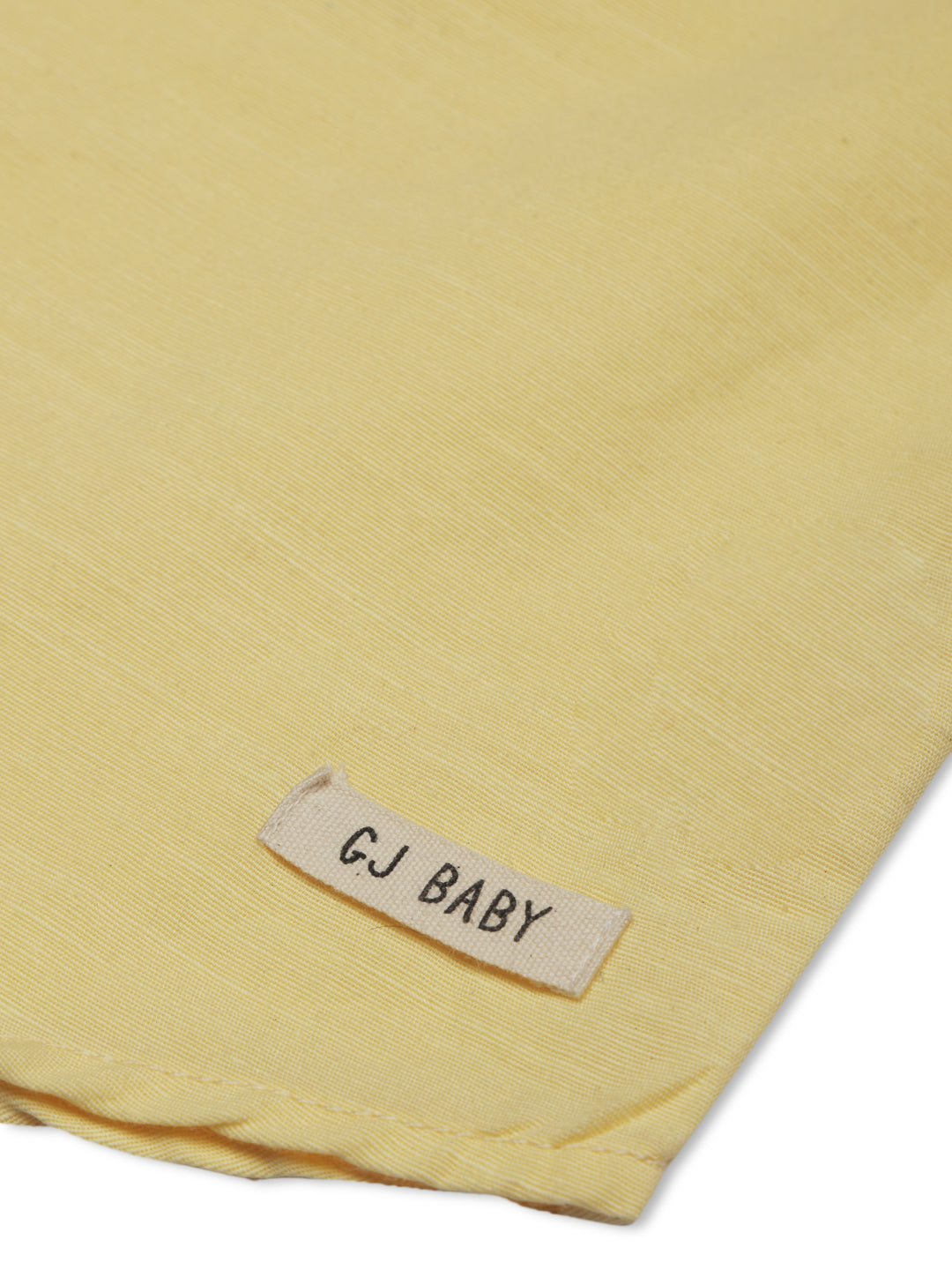 Baby Boys Yellow Cotton Solid Shirt